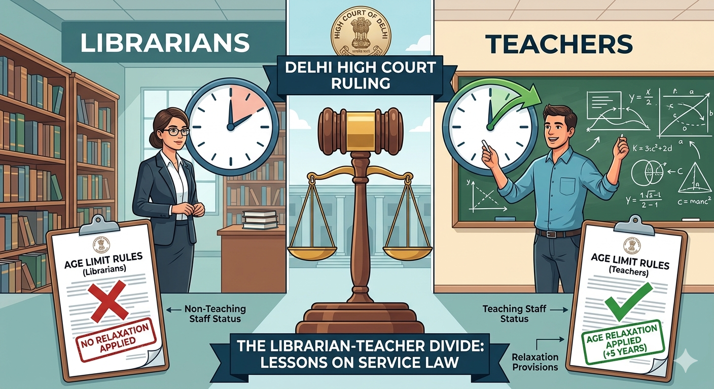 When Age Relaxation Rules Meet the Librarian-Teacher Divide: Lessons From a Delhi High Court Service Law Ruling
