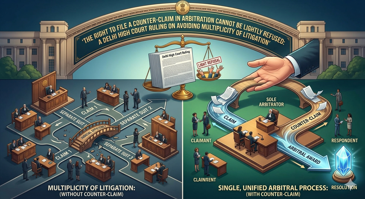 The Right to File a Counter-Claim in Arbitration Cannot Be Lightly Refused: A Delhi High Court Ruling on Avoiding Multiplicity of Litigation